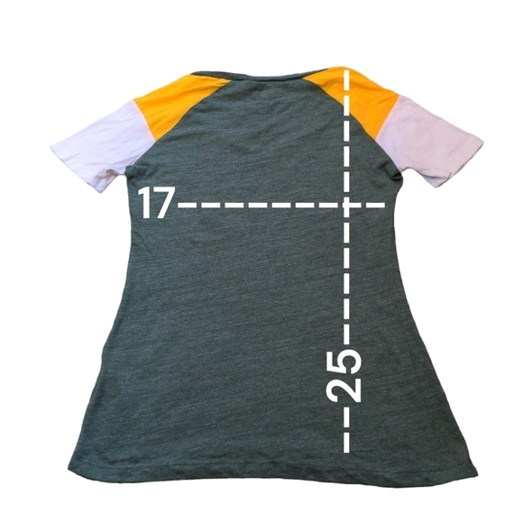 GREEN BAY PACKERS Football Short Sleeve Heathered Green NFL shirt - Picture 13 of 14